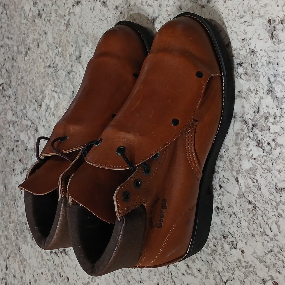 Georgia Men's Leather Steel Toe Boots..8